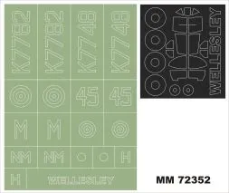 Vicker Wellesley I maxi mask for Valom 1:72