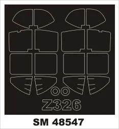 Zlin 326 mask for Eduard 1:48