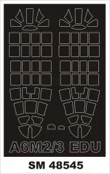 A6M2/3 ZERO mask for Eduard 1:48