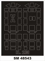 Il-2M mask for Zvezda 1:48