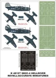 SB2C-4 Helldiver super mask for Revell 1:48