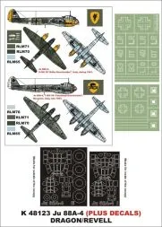Ju 88A-4 super mask for Dragon/ Revell 1:48