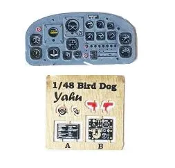 Cessna L-19/O-1 Bird Dog - Instrument panel 1:48