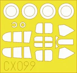 P-40E Mk. I mask for Hasegawa 1:72