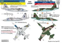 Su-25 WAR LOSSES - Ukrainian & Russian destroyed 1:72