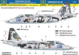 Su-25 ukrainian Digital Camouflage MASK 1:72