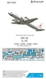 Il-18 P.E. set for E.E. 1:144