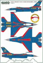 F-16AM Belgian 75 Years 2ND Squadron „Comet” 1:72