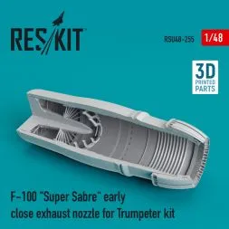 F-100 early close exhaust nozzle for Trumpeter 1:48