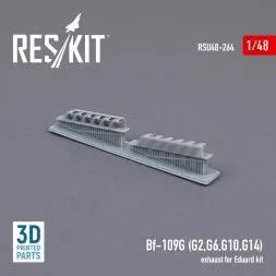 Bf 109G (G2,G6,G10,G14) exhaust for Eduard 1:48