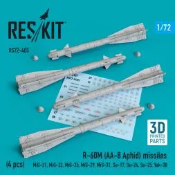 R-60М (AA-8 Aphid) missiles 1:72