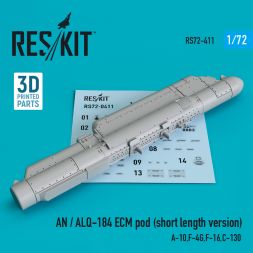 AN / ALQ-184 ECM pod (short length version) 1:72