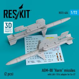 AGM-88 Harm with LAU-118 & adapter for Su-27 1:72