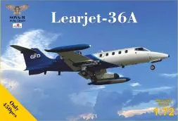 Learjet 36A with exper.radar pod 1:72