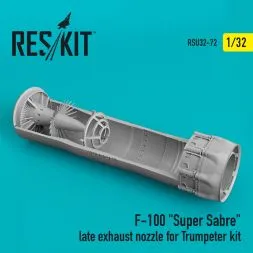 F-100 late exhaust nozzle for Trumpeter 1:32
