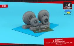 B-24 Liberator wheels w/ weighted tyres type d (RA) 1:48