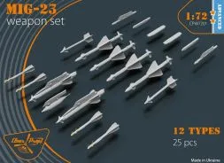 MiG-23 Weapon Set 1:72