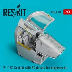 F-111D Cockpit with 3D decals for Academy 1:48