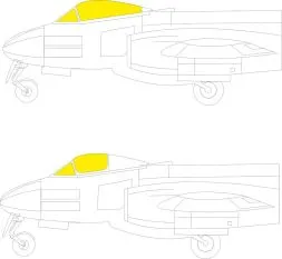 Meteor F.8 mask for Airfix 1:72
