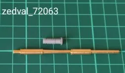 2S35 Koalitsiya-SV 152mm gun barrel w/ muzzle brake 1:72