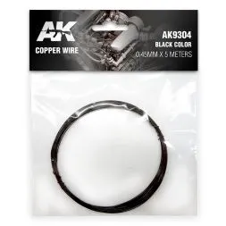 Cooper wire 0.45mm x 5m (black)