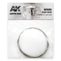 Cooper wire 0.45mm x 5m (silver)