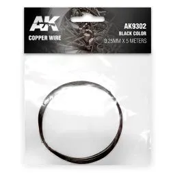 Cooper wire 0.25mm x 5m (black)