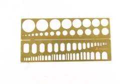 Stencil for applying riveting, type 3