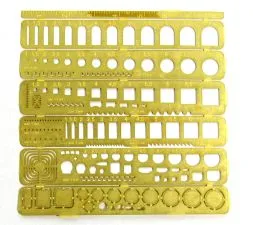 Stencil for applying riveting, type 1