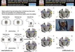 Ukrainian Su-27B/UB sewing patches and Helmet markings 1:72