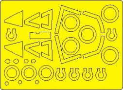 AV-8A, BAe GR1/GR3 mask for Kinetic 1:48