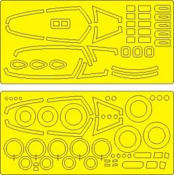 F-16A MLU/ F-16C Block 25/42 EXPERT mask for Kinetic 1:48