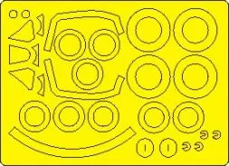 Spitfire Mk.XIV / Mk.XVIII mask for Airfix 1:48