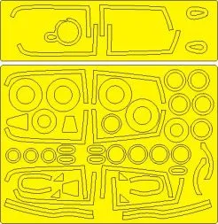 F-16B/D/F/I Fighting Falcon EXPERT mask for Hasegawa 1:48