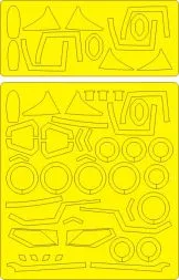 MiG-23M Flogger-B ADVANCE mask for Trumpeter 1:48