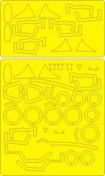 MiG-23MLD Flogger K ADVANCED mask for Trumpeter 1:48