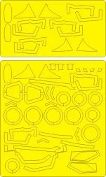 MiG-23MF Flogger B ADVANCED mask for Trumpeter 1:48