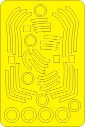 Folland Gnat T.1 EXPERT mask for Airfix 1:48