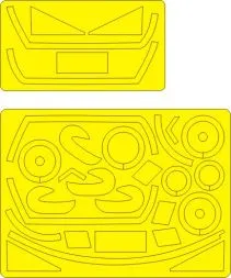 Saab J-32 B/E Lansen EXPERT mask for Hobby Boss 1:48