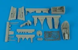 He 162A cockpit set & wheel bay 1:48