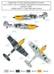 Bf 109/HA-1112 1990s Airshow Star 1:48