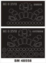 Mi-8 mask for Zvzeda 1:48