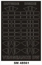 Vultee Vengeance Mk.II mask für Dora Wings 1:48