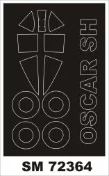 Ki-43 Oscar mask for Special Hobby 1:72