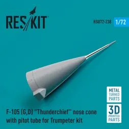 F-105 (G,D) nose cone with pitot tube for Trumpeter 1:72