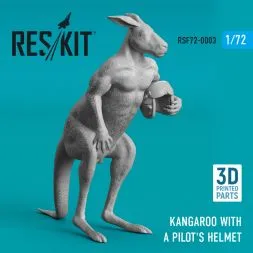 Kangaroo with a pilot's helmet 1:72