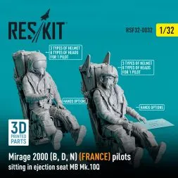 Mirage 2000 (B, D, N) (FRANCE) pilots sitting 1:32