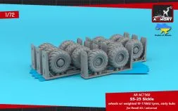 SS-25 Sickle wheels w/ VI-178AU tyres & early hubs 1:72