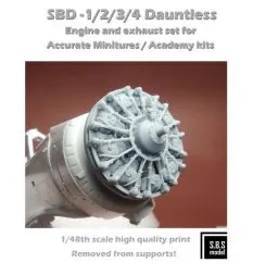 SBD-1/2/3/4 Dauntless engine 1:48