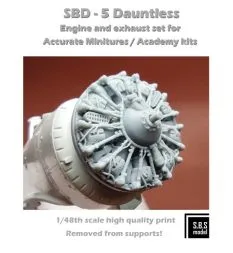 SBD-5 Dauntless engine 1:48